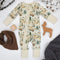 Organic Cotton Baby Pajamas 2-Way Zip Front Zipper Sleeper, Everett Organic Earthy Clothing